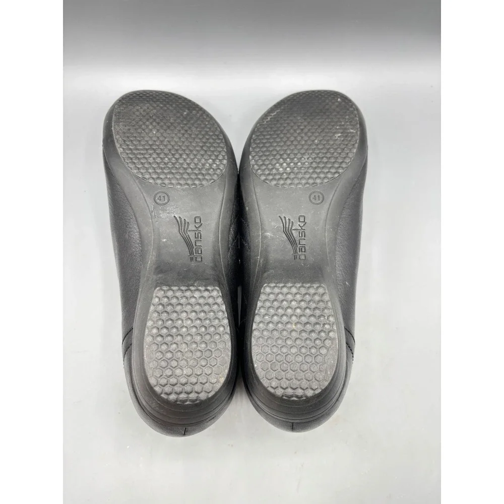 Dansko Womens Shoes 41 Franny Loafer Black Leather ‎ Comfort Shoes